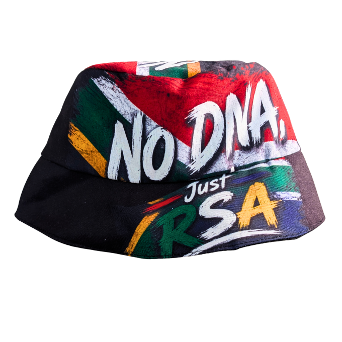 Minimalist Bafana Supporters Just RSA No DNA Bucket Hat by Tribe Afrique