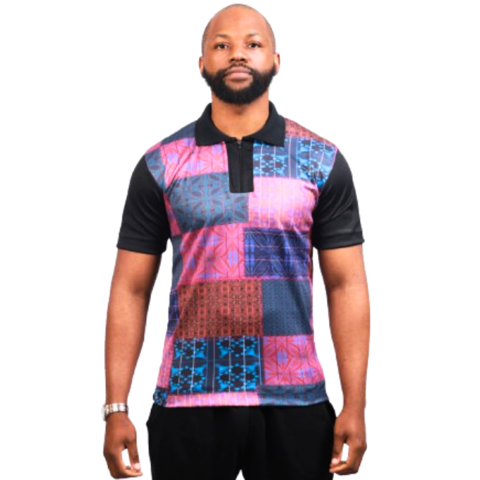 Basotho All Nations Heritage African Golf Shirt with Matching Bucket Hat by Tribe Afrique - Tribe Afrique