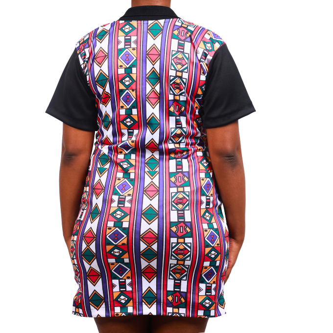 Full Original Ndebele African Golfer Dress by Tribe Afrique - Tribe Afrique