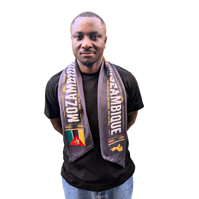 Proudly Mozambican Supporters Double-sided Fleece Scarf by Tribe Afrique