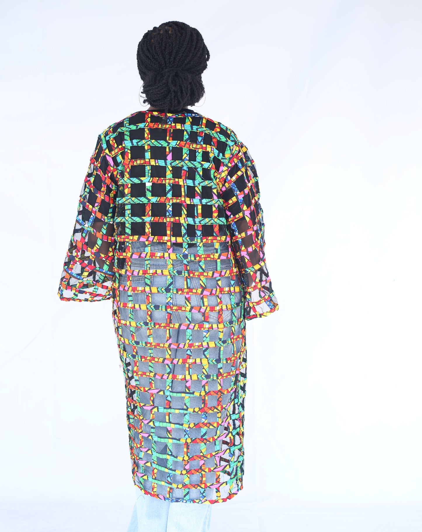 Nhyiren Basket Kimono by Tribe Afrique - Tribe Afrique