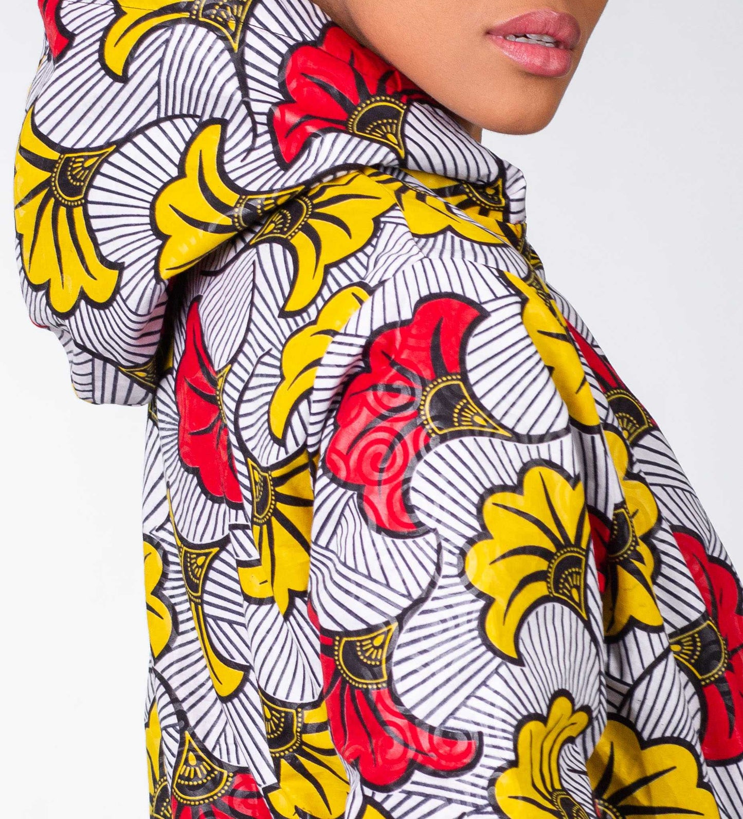 Menka Extra Long Jacket with Removable hood Tribe Afrique