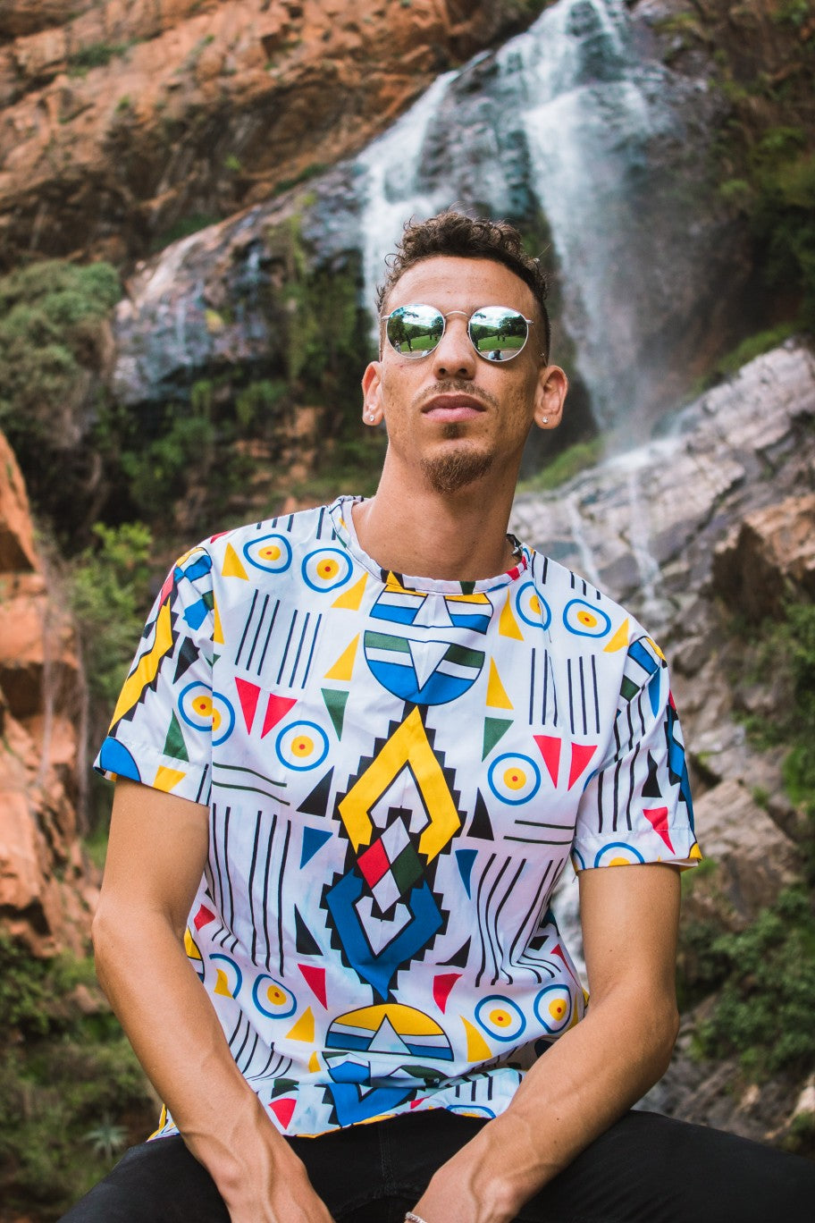 Ndebele Kese African Long Shirt by Tribe Afrique Tribe Afrique