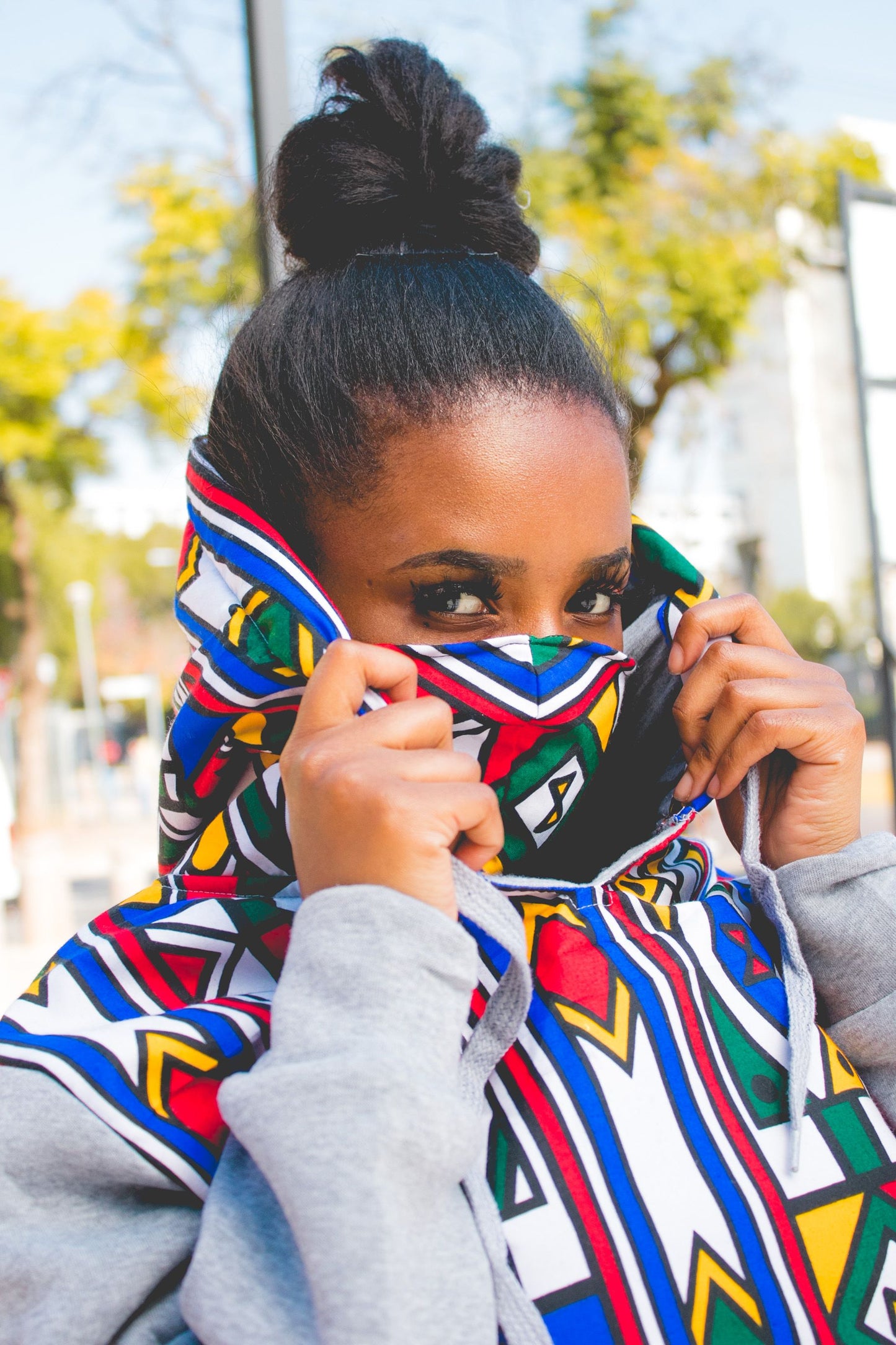 Original Ndebele African Hoodie by Tribe Afrique Tribe Afrique