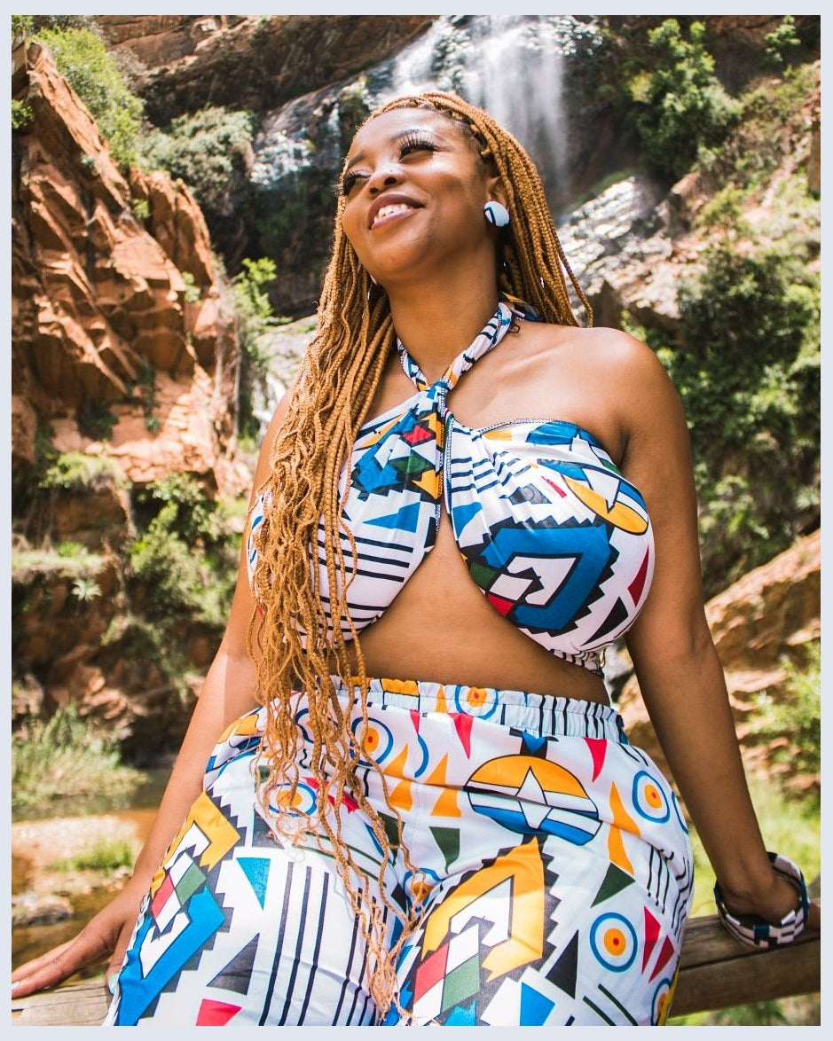 Ndebele Kese Pants by Tribe Afrique Tribe Afrique