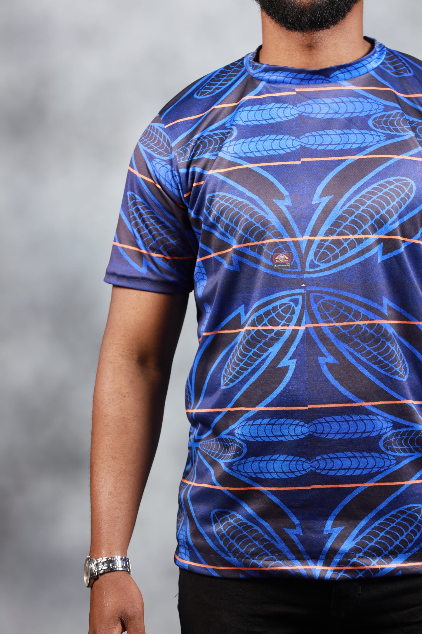 Blue Sotho African Summer Shirt by Tribe Afrique - Tribe Afrique