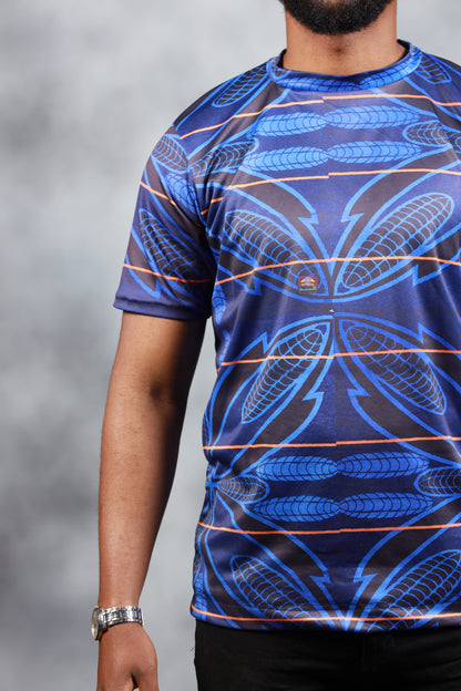 Blue Sotho African Summer Shirt by Tribe Afrique - Tribe Afrique