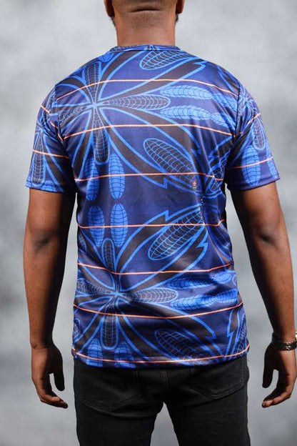 Blue Sotho African Summer Shirt by Tribe Afrique - Tribe Afrique