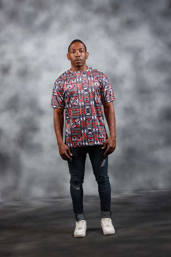 Red Khoisan  African Summer Shirt by Tribe Afrique - Tribe Afrique