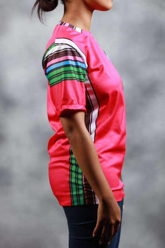 Pink Venda African Summer Shirt by Tribe Afrique - Tribe Afrique