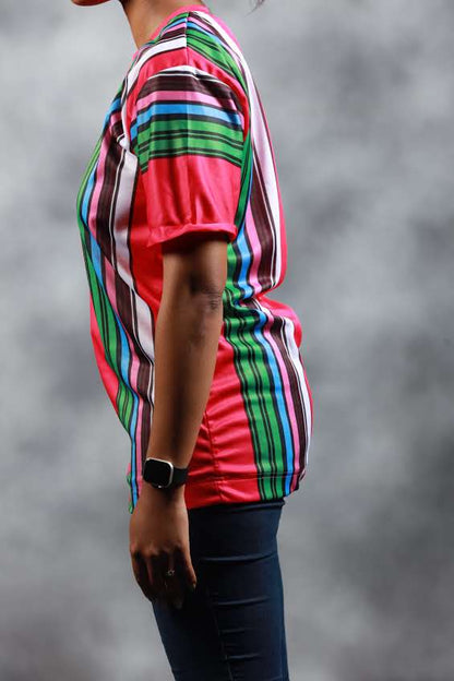 Pink Venda African Summer Shirt by Tribe Afrique - Tribe Afrique