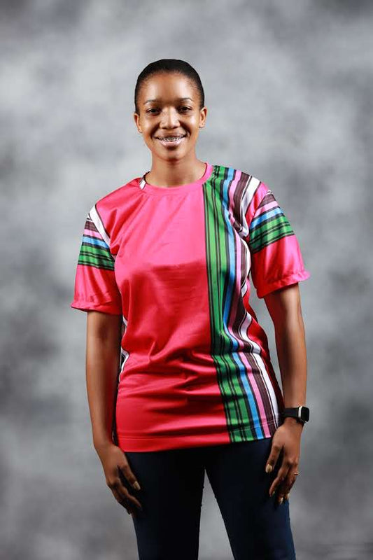 Pink Venda African Summer Shirt by Tribe Afrique - Tribe Afrique