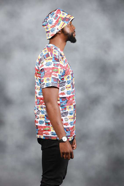 Comic Slangs African Summer Shirt by Tribe Afrique - Tribe Afrique