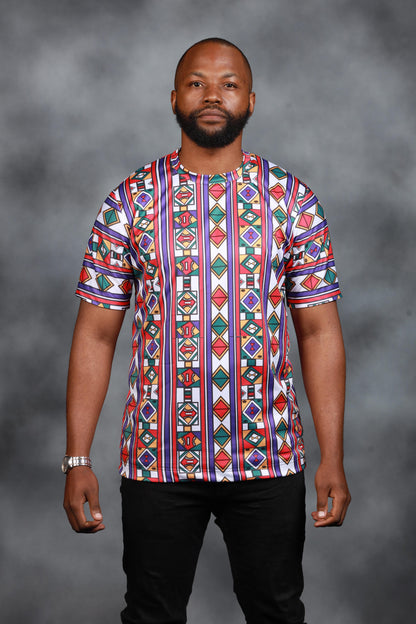 Full Ndebele African Summer Shirt by Tribe Afrique - Tribe Afrique
