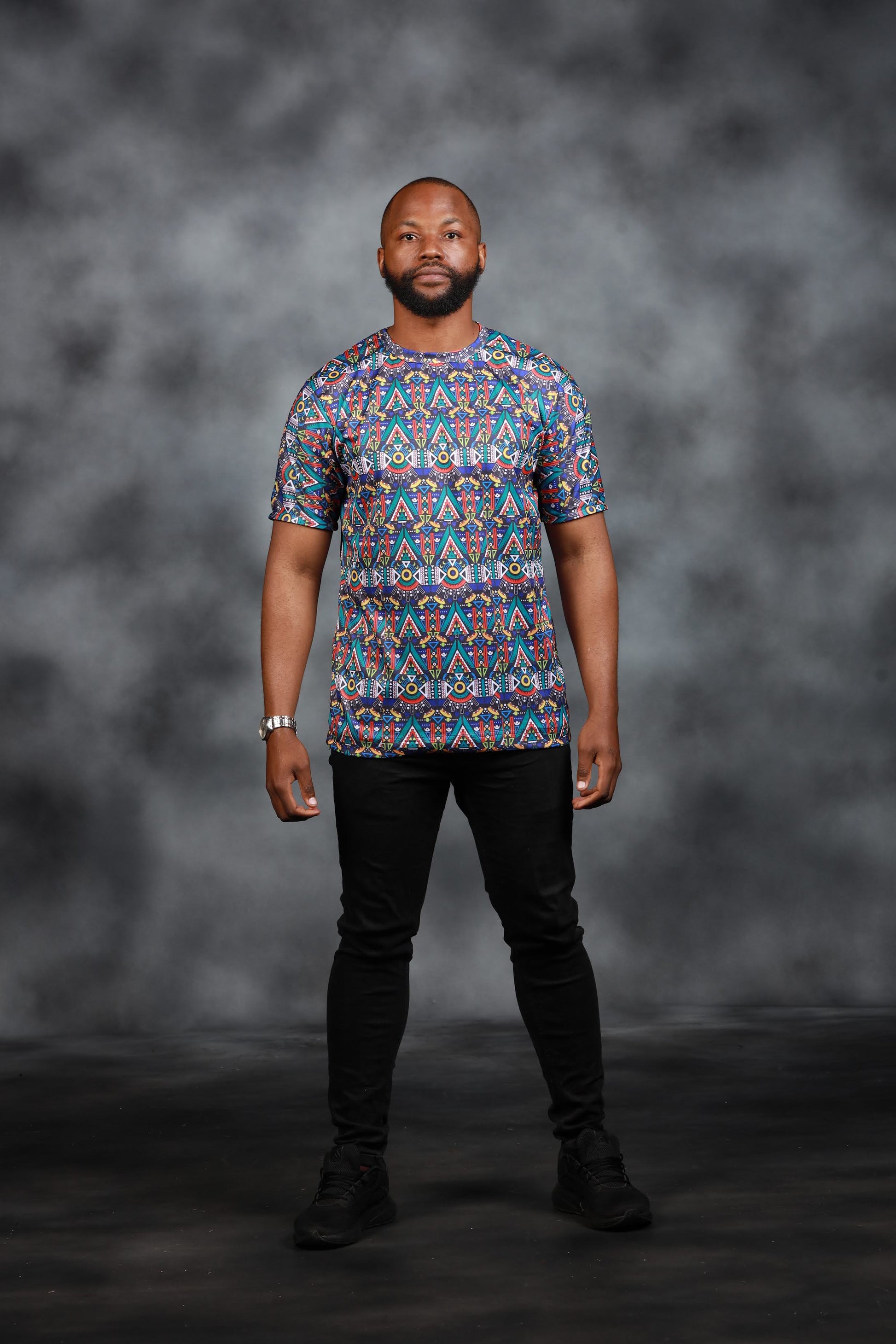 Blue Kai African Summer Shirt by Tribe Afrique - Tribe Afrique