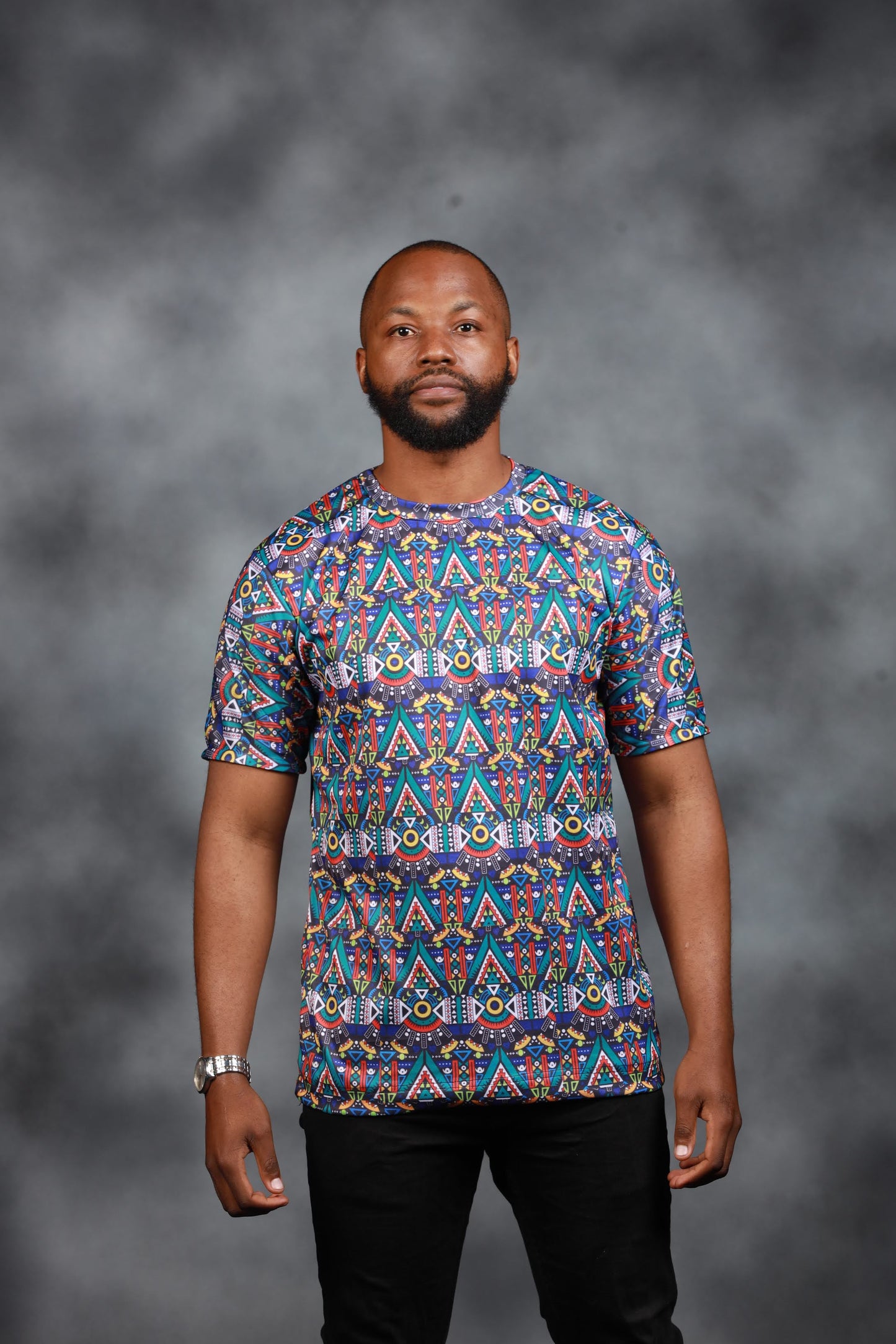 Blue Kai African Summer Shirt by Tribe Afrique - Tribe Afrique