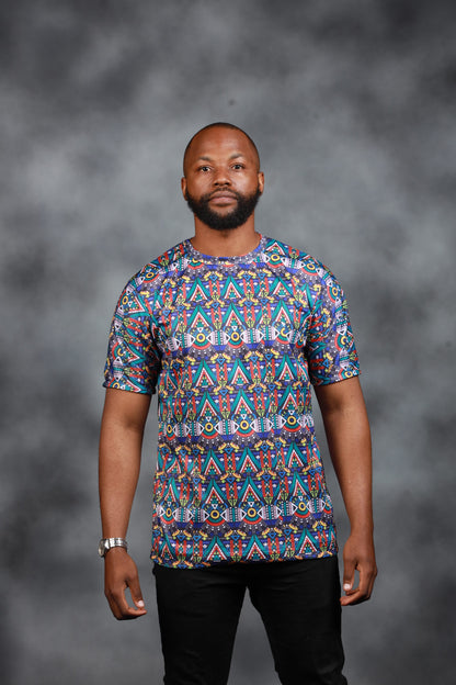 Blue Kai African Summer Shirt by Tribe Afrique - Tribe Afrique