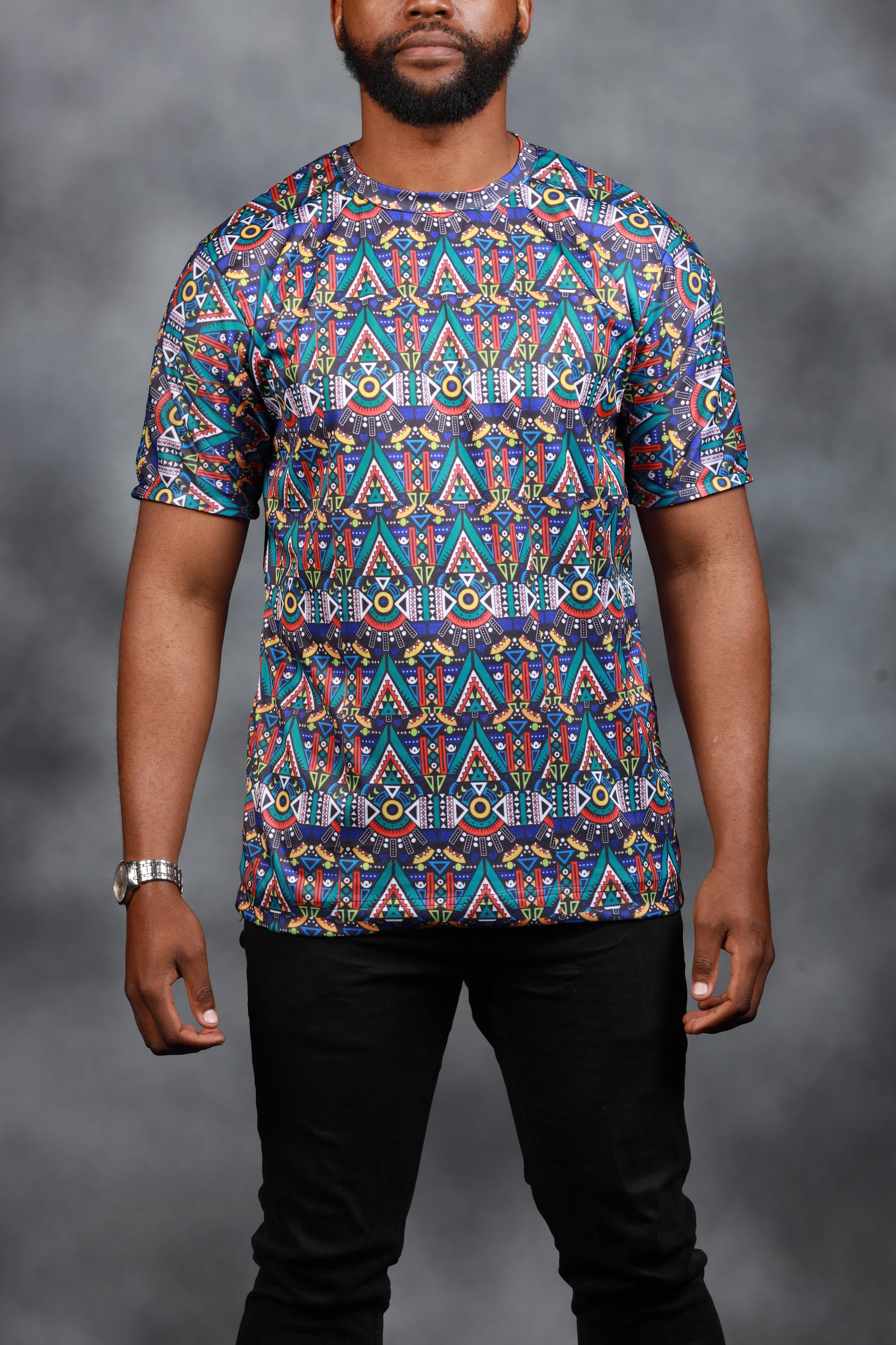 Blue Kai African Summer Shirt by Tribe Afrique - Tribe Afrique