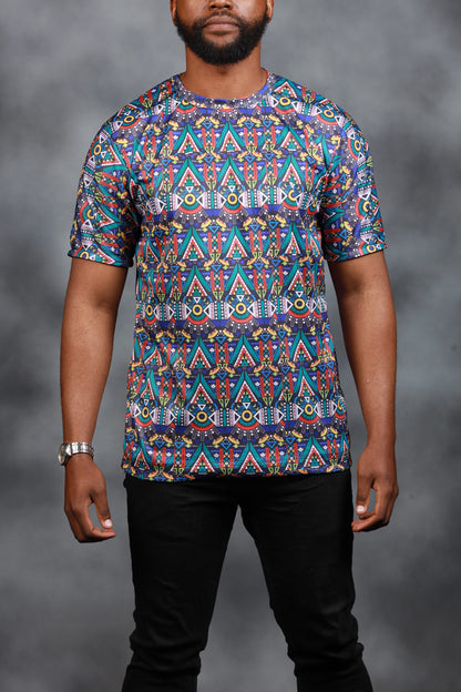 Blue Kai African Summer Shirt by Tribe Afrique - Tribe Afrique