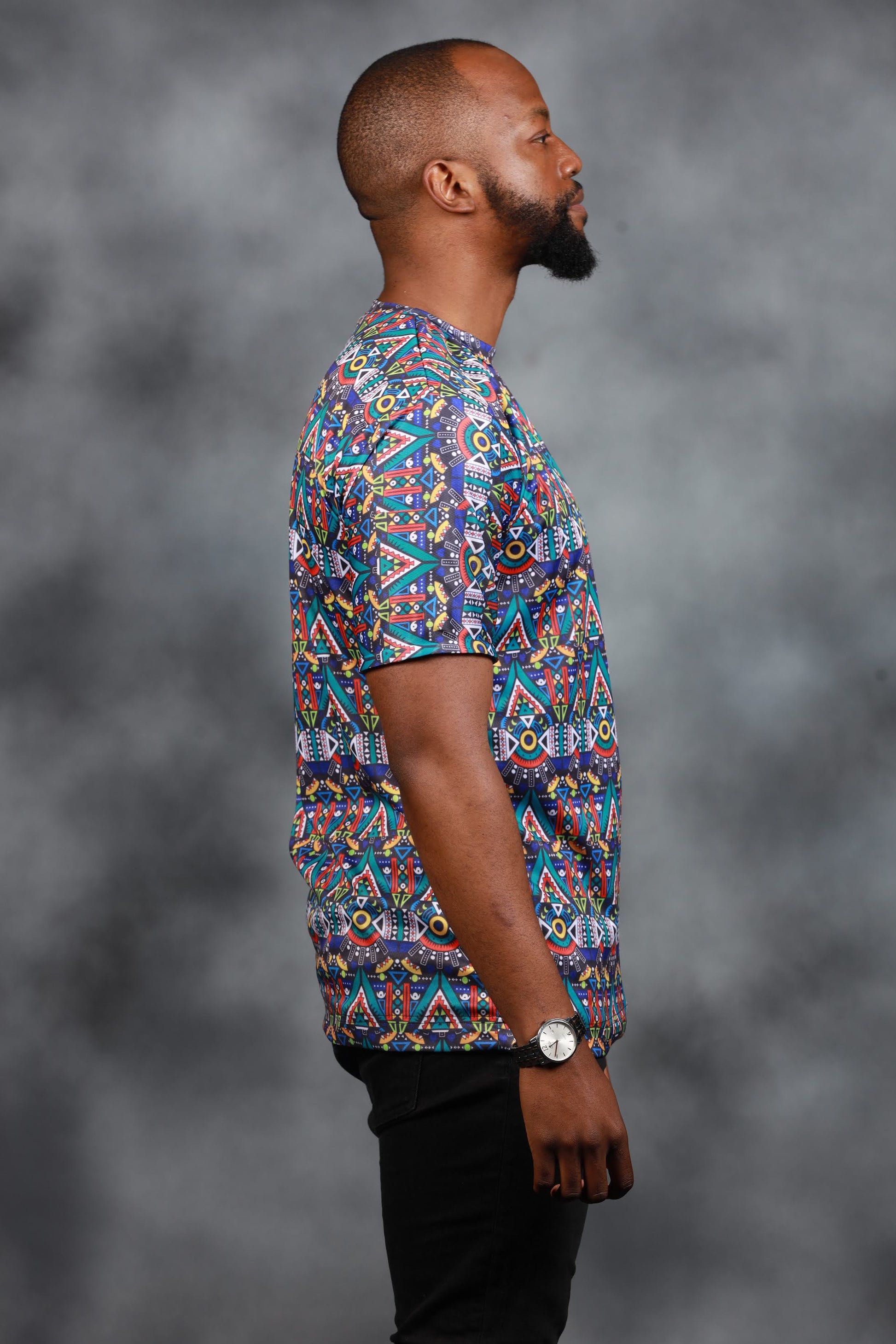 Blue Kai African Summer Shirt by Tribe Afrique - Tribe Afrique