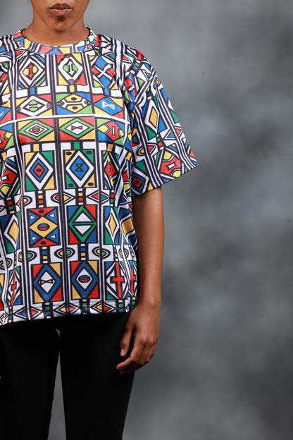 Ndebele Reloaded African Summer Shirt by Tribe Afrique - Tribe Afrique