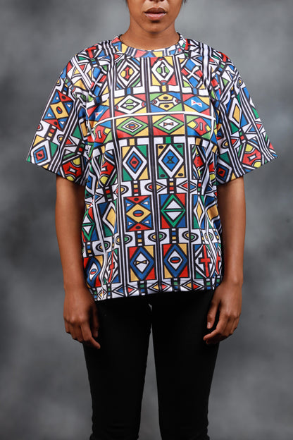 Ndebele Reloaded African Summer Shirt by Tribe Afrique - Tribe Afrique