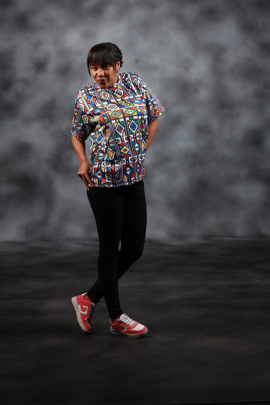 Ndebele Reloaded African Summer Shirt by Tribe Afrique - Tribe Afrique