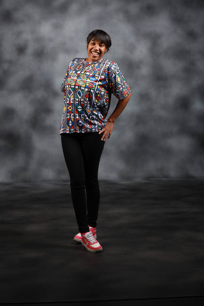 Ndebele Reloaded African Summer Shirt by Tribe Afrique - Tribe Afrique