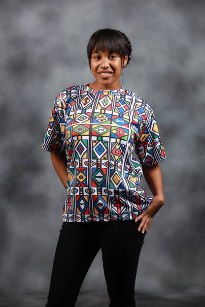 Ndebele Reloaded African Summer Shirt by Tribe Afrique - Tribe Afrique