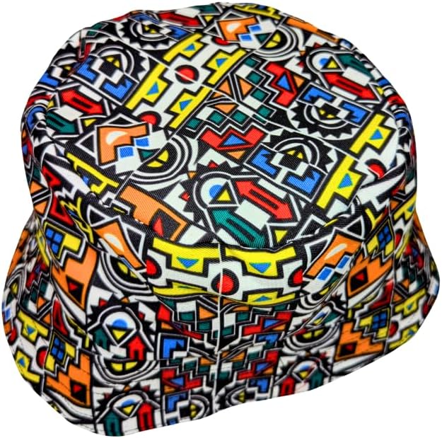 Kariuki Ndebele African Bucket Hat by Tribe Afrique - Adult size - Tribe Afrique