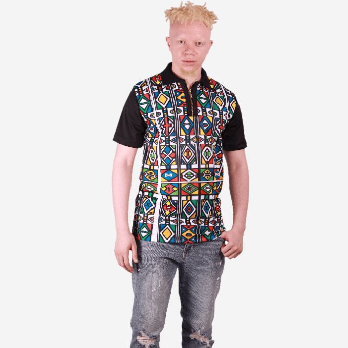 Ndebele Reloaded African Golf Shirt Tribe Afrique