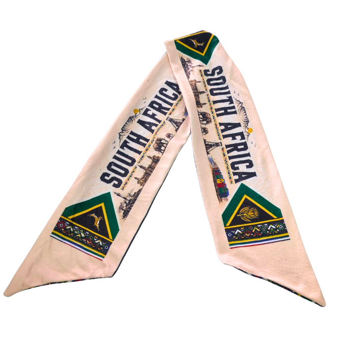 South Africa Safari Double-Sided Supporter Fleece Scarf by Tribe Afrique