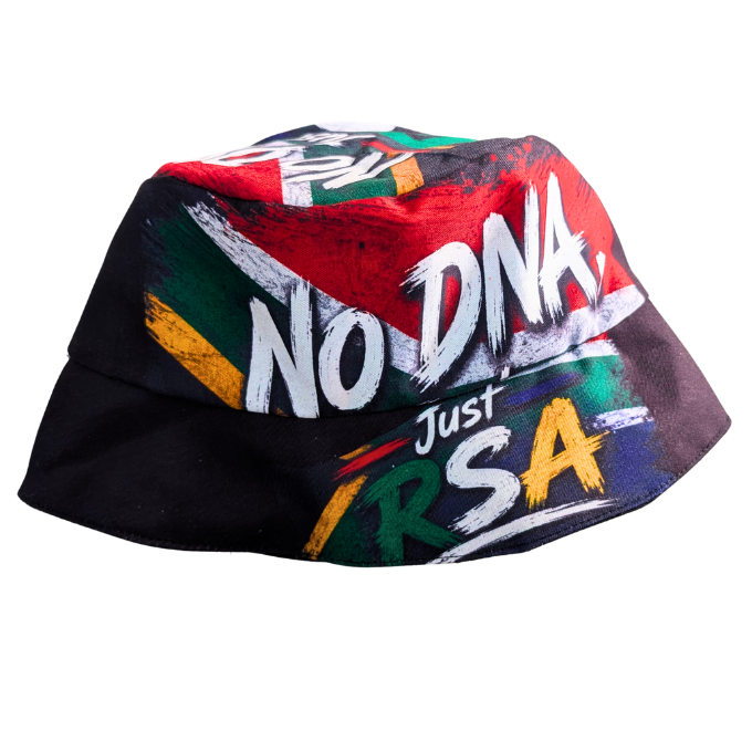 Minimalist Bafana Supporters Just RSA No DNA Bucket Hat by Tribe Afrique