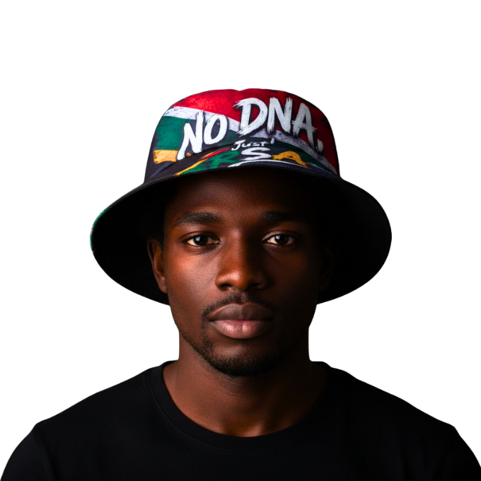 Minimalist Bafana Supporters Just RSA No DNA Bucket Hat by Tribe Afrique