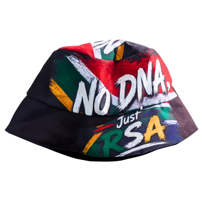 Minimalist Bafana Supporters Just RSA No DNA Bucket Hat by Tribe Afrique