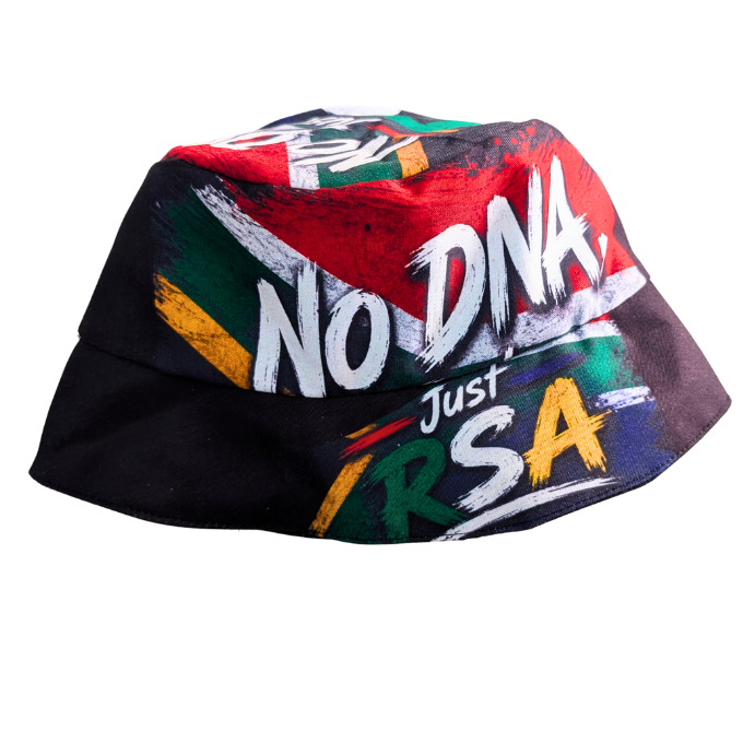 Minimalist Bafana Supporters Just RSA No DNA Bucket Hat by Tribe Afrique