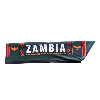 Proudly Zambian Chipolopolo Supporters Double-sided Fleece Scarf by Tribe Afrique
