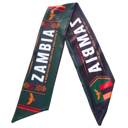Proudly Zambian Chipolopolo Supporters Double-sided Fleece Scarf by Tribe Afrique