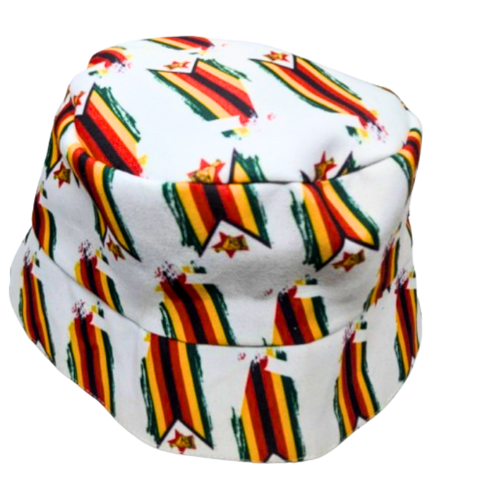 Zim flag African Bucket Hats by Tribe Afrique - Tribe Afrique