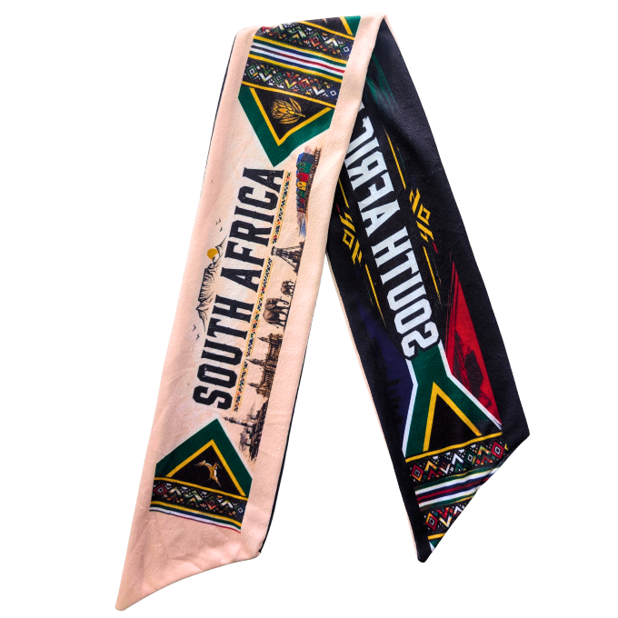 South Africa Safari Double-Sided Supporter Fleece Scarf by Tribe Afrique
