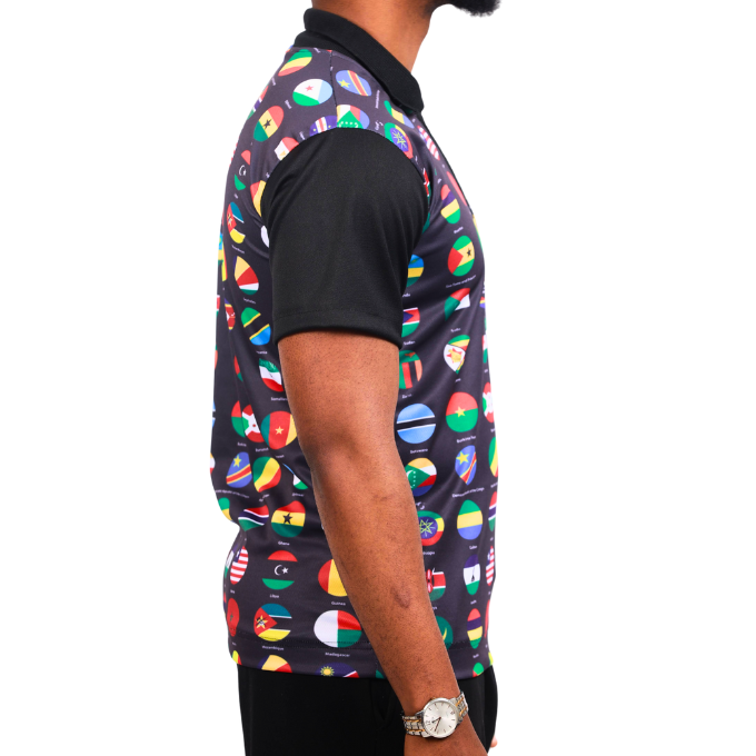 All African Flags Heritage African Golf Shirt by Tribe Afrique - Tribe Afrique