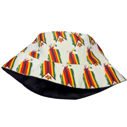 Zim flag African Bucket Hats by Tribe Afrique - Tribe Afrique