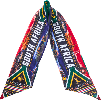 South Africa Bafana Double-Sided Fleece Supporter Scarf by Tribe Afrique
