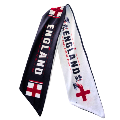 England St. George Cross Supporters Double-Sided Fleece Scarf by Tribe Afrique