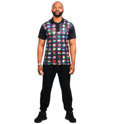 All African Flags Heritage African Golf Shirt by Tribe Afrique - Tribe Afrique