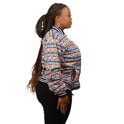 Nkonta African Bomber Jacket by Tribe Afrique - Tribe Afrique