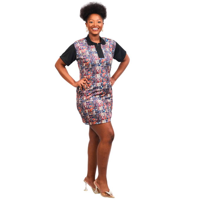 Mondlane African Golfer Dress by Tribe Afrique - Tribe Afrique