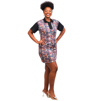 Mondlane African Golfer Dress by Tribe Afrique - Tribe Afrique