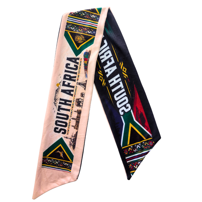 South Africa Safari Double-Sided Supporter Fleece Scarf by Tribe Afrique