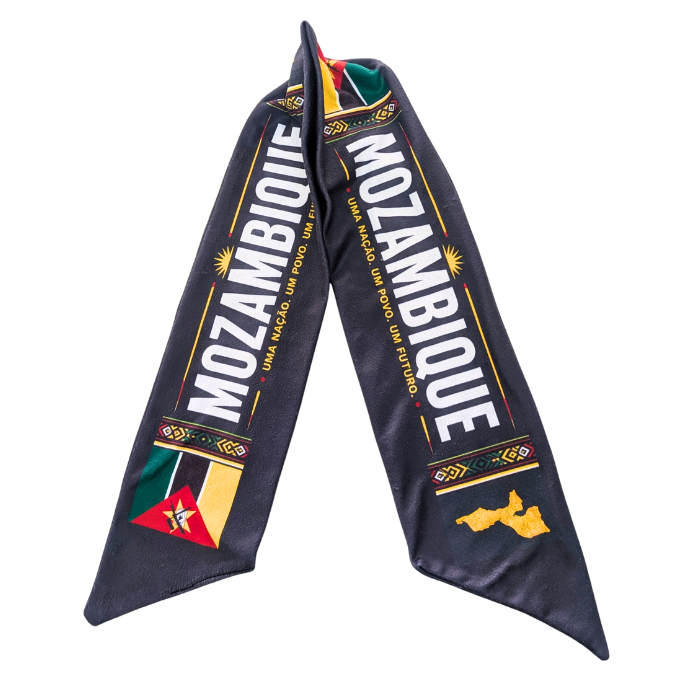Proudly Mozambican Supporters Double-sided Fleece Scarf by Tribe Afrique
